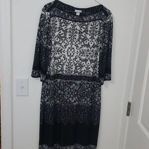 Chico's paisley casual formal lightweight midi dress